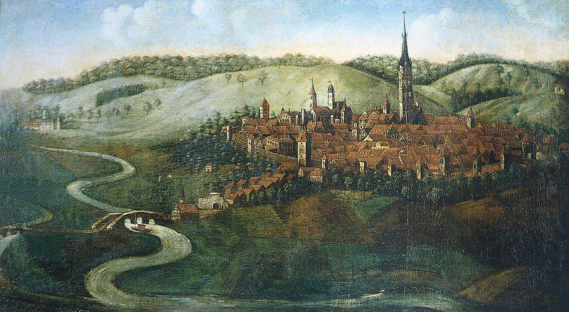 unknow artist oil-painting of Hersfeld, painted from Conrad Schnuphaseim in oil painting image